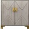 Homeroots 32in Gray Solid Wood Sideboard with Two Doors 401698 - alternate 7
