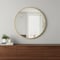 Homeroots 28" Gold Aluminum Round Framed Accent Mirror 691619 - alternate 3