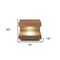 Homeroots Contemporary LED Lit Walnut Nightstand with One Drawer 473033 - alternate 4
