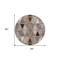 Homeroots 8' Brown Beige And Khaki Round Geometric Washable Indoor Outdoor Area Rug 583018 - alternate 4