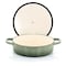 Crock-Pot Crock Pot Artisan 5 Qt Round Enameled Cast Iron Braiser Pan with Self Basting Lid in Pistachio Green 124963.02 - alternate 7