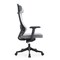 Leisuremod Dale Mesh Office Chair - Ergonomic Adjustable Desk Chair with Headrest & Armrests DO56LGR - alternate 6