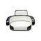 Uni Pro International Harvester 806 3-Piece Seat Cushion Kit, Black & White Vinyl 7152 - alternate 7