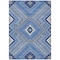 Homeroots 10' X 14' Blue Gray And Ivory Tribal Washable Indoor Outdoor Area Rug 598105 - alternate 7