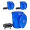 Magnum Tool Blue 32 Gallon Trash Can Set, Trash Can, Quiet Dolly, and Reinforced Lid, 3 Set CMTC-CLD0-32B03 - alternate 1