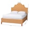 Bali & Pari Melanie Natural Rattan Bed - Coastal Boho Bed Frame with Scalloped Headboard, Queen 265-14410-ZORO - alternate 6