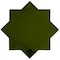 Apollo Tile 7x7 in. Glossy Deep Forest Green Porcelain Star Wall and Floor Tile 6.46 sq ft/case, 16PK UMB88VERSTRA - alternate 1
