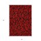 Homeroots 3' X 5' Red And Black Geometric Washable Indoor Outdoor Area Rug 599238 - alternate 5