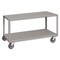 Pucel Mobile Table, Two-Shelf, 60 in W x 30 in H x 24 in D, Gray MT-2460-2S - alternate 1