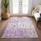 Homeroots 8' X 10' Lavender And Ivory Abstract Washable Indoor Outdoor Area Rug 612680 - alternate 8