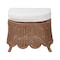 Bali & Pari Detta Natural Rattan Footstool 263-14483-ZORO - alternate 5