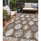 Homeroots 5' X 8' Brown Ivory And Taupe Southwestern Washable Indoor Outdoor Area Rug 615123 - alternate 1