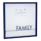 Homeroots 16" X 16" Blue And White Family Wood and Metal Square Magnetic Memo Board 516362 - alternate 1