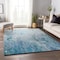 Homeroots 3' X 5' Light Blue And Ivory Abstract Washable Indoor Outdoor Area Rug 643547 - alternate 3