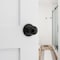 Kwikset Privacy Door Lock, Polo, Traditional Design, Knob Handle, Matte Black, Metal, Turn-Piece 300P 514 CP - alternate 4