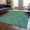 Homeroots 8' X 10' Green And Teal Blue Animal Print Washable Indoor Outdoor Area Rug 600675 - alternate 8