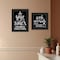 Homeroots Set Of Two Wash Up Black Framed Print Bathroom Wall Art, 2PK 407998 - alternate 4