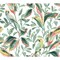 York Wallcoverings Tropical Love Birds White and Coral Wallpaper TC2653 - alternate 1