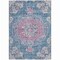 Homeroots 10' X 14' Blue Floral Medallion Washable Indoor Outdoor Area Rug 607847 - alternate 8