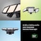 Home Zone Security 1,000-Lumen Triple-Head Outdoor Solar LED Motion-Sensor Security Lights, 2PK ES06573G - alternate 5