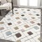 Jonathan Y Astrid Retro Trellis High-Low Multi/Cream 3 ft. x 5 ft. Area Rug SNT103A-3 - alternate 6