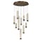 Euf Cambre, Chandelier , 10-Light, 22", Antique Brass, Travertine 50130-023 - alternate 6