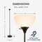 Newhouse Lighting 71 in. Black Floor Lamp NHFL-CH-BK - alternate 9