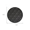 Homeroots 10' Charcoal And Black Round Trellis Indoor Outdoor Area Rug 545218 - alternate 9
