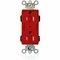 Leviton Straight Blade Receptacle, 5-15R, 15 A, 125V AC, Surface Mount, Self-Grounded MT162-2R - alternate 1