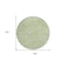 Homeroots 8' Artichoke Green And Ivory Round Abstract Washable Indoor Outdoor Area Rug 598940 - alternate 6