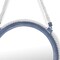 Homeroots 13" Blue And White Metal And Rope Round Accent Mirror 632344 - alternate 2
