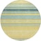 Homeroots 8' Yellow Denim Blue And Sky Blue Round Striped Washable Indoor Outdoor Area Rug 614859 - alternate 8