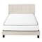 Homeroots Beige Tufted Linen Queen Bed Frame 490194 - alternate 7