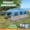 Wakeman 12 Person Large Camping Tent Tall Family Cabin Shelter w/ 2 Room Dividers, 6 Mesh Windows 75-CMP1203 - alternate 8