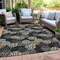Homeroots 8' X 10' Black Gray And Ivory Polka Dot Washable Indoor Outdoor Area Rug 594217 - alternate 5