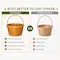 Vintiquewise Small Wood Chip Apple Picking Basket QI003151 - alternate 5