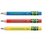 Ticonderoga My First Short Wooden Pencils, L Triangle Barrel, Sharpened, #2 HB Soft, w/ Eraser, Primary Colors, 12PK X33112 - alternate 4