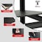 Shuntong Metal Shelving 5-Tier 34 in.W x 14 in.D x 72 in.H, Concealed Post, Laminated Boards - Black Wrinkle Textured Finish SH-ZCP-341472-5B-WB - alternate 5