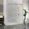 Anzzi 76 in. x 56-60in. Frameless Sliding Shower Door in Brushed Gold , 3/8in 10mm Tempered Clear Glass SD-AZ21-02BG - alternate 7