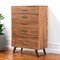 Homeroots 36" Natural Live Edge Solid Wood Five Drawer Dresser 571536 - alternate 1