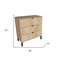 Homeroots 30" Natural Three Drawer Dresser 533810 - alternate 6