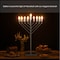 Vintiquewise Large Modern Antique Silver Nine Branch Electric Chabad Style Hanukkah Menorah with Flame QI004626-Si - alternate 6