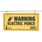 Dare Products Electric Fence Warning Sign, Yellow & Black Laminated Vinyl, 4 x 8 In 1614-3 - alternate 4