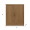 Homeroots 31in Brown Wood Accent Cabinet With Two Doors 691108 - alternate 4