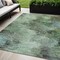 Homeroots 5' X 8' Green And Brown Abstract Washable Indoor Outdoor Area Rug 577620 - alternate 1