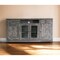 Homeroots 70" Gray Solid Wood Cabinet Enclosed Storage Distressed TV Stand 528724 - alternate 1