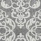 Homeroots 10' X 14' Gray And Ivory Damask Washable Indoor Outdoor Area Rug 614436 - alternate 6
