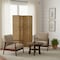 Homeroots 84" Gold Wood Folding Four Panel Screen Room Divider 274903 - alternate 3