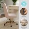 Martha Stewart Maeve Upholstered Office Chair in Conch Shell/Polished Brass CH-231216-3-PK-MS - alternate 7