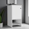 Homeroots 18" White Wood Freestanding Bathroom Vanity With White Sink 543626 - alternate 4